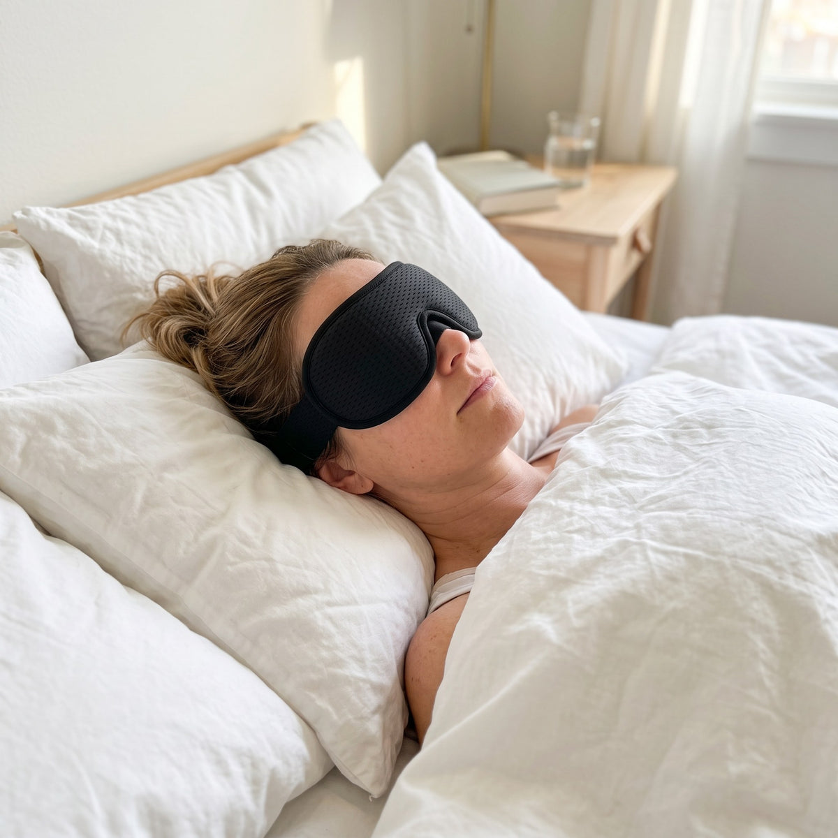 Sovemaske 3D, derhjemme