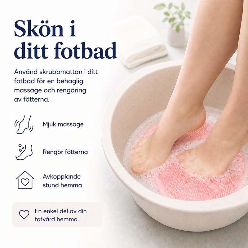 Skrubbemåtte til fødder i brusebadet – bild 5
