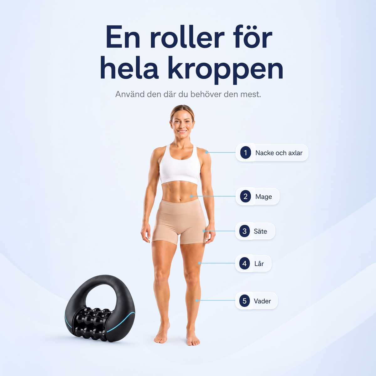 ErgoRoller – elektrisk massagerulle – bild 7