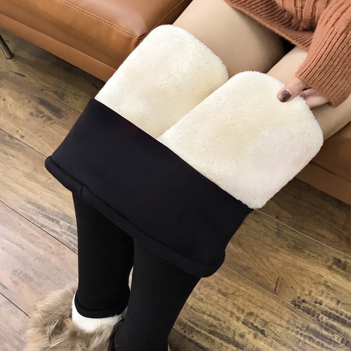 Varmeleggings med fleecefor – bild 6